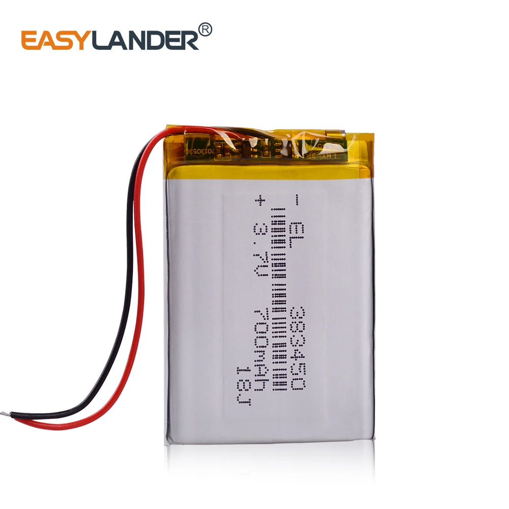 3.7V 700mah 383450 403450 Rechargeable Lithium Li-ion Polymer Battery
