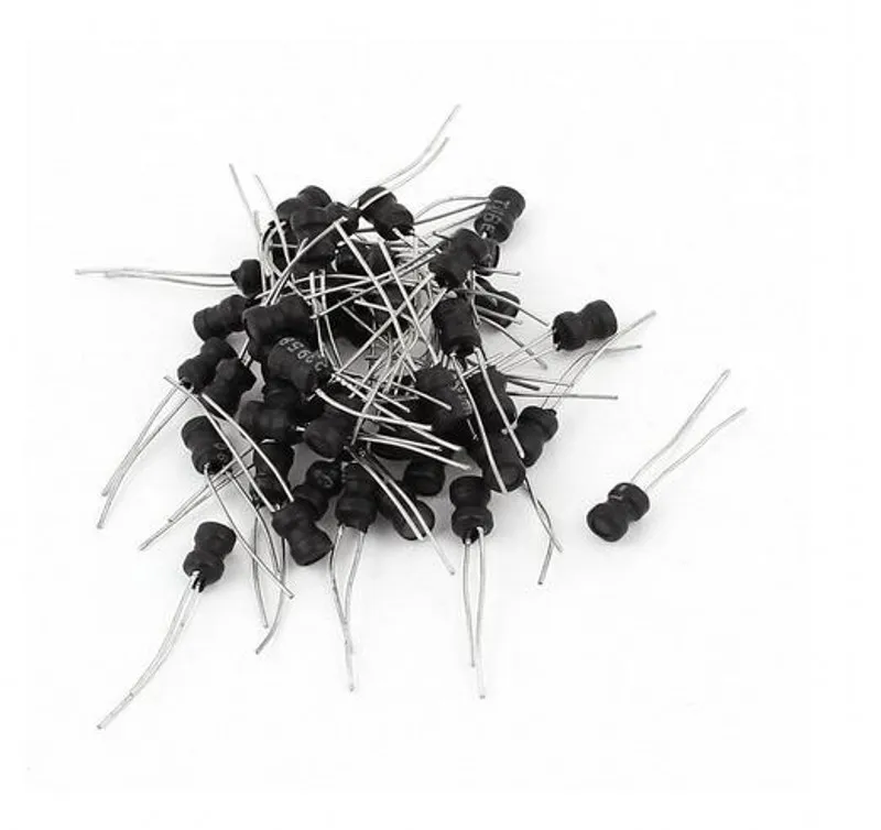 100 pcs/lot Power Inductor DIP 6*8mm 8*10mm 9*12mm 2.2UH 4.7UH 10uH 22uH 100 uH 330uH 470uH 1MH 2.2MH 4.7MH 10MH – Detail 2