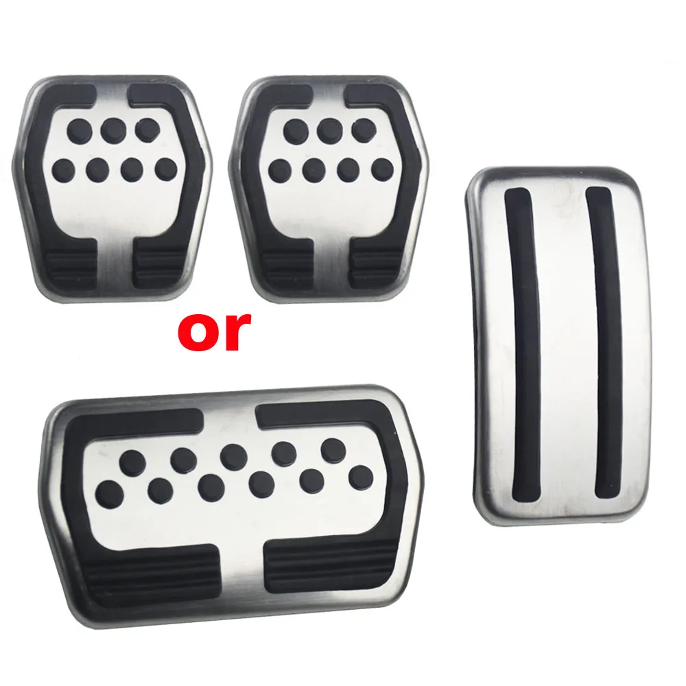Car-Styling Car Stainless Steel Car Pedal Pads Cover For Ford Focus 2 MK2 Focus 3 MK3 2005-2016 Car Styling Auto Accessories