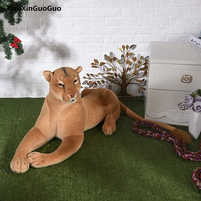 new arrival large 75cm lovely female lion plush toy soft doll pillow birthday gift s0408