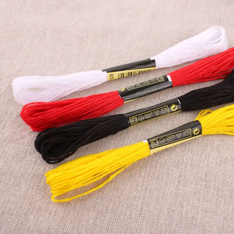 oneroom 24 white black red golden cross stitch embroidery thread embroidery thread wiring line manual fill line of cotton