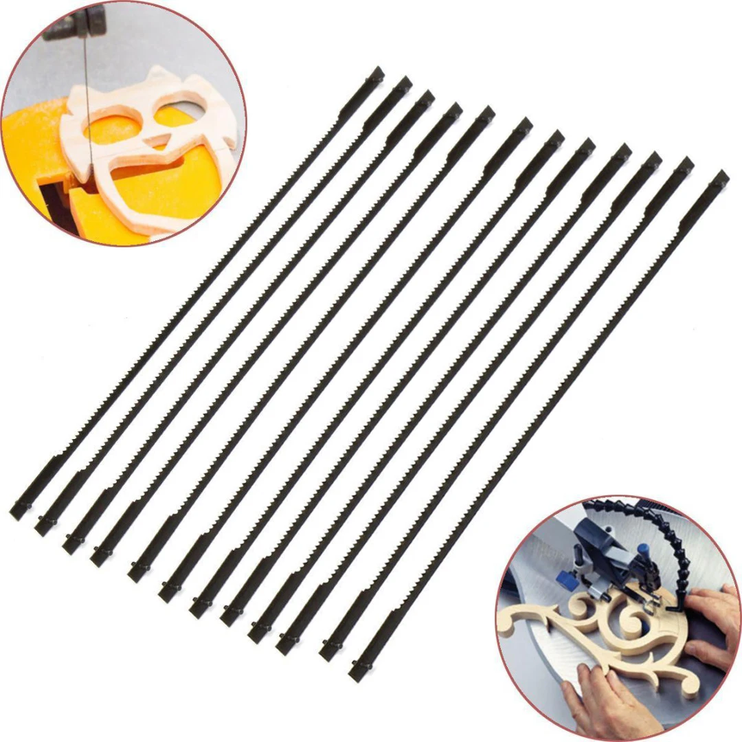 

12pcs/lots New 5'' 127mm Pinned Scroll Saw Blades Woodworking Power Tools Accessories