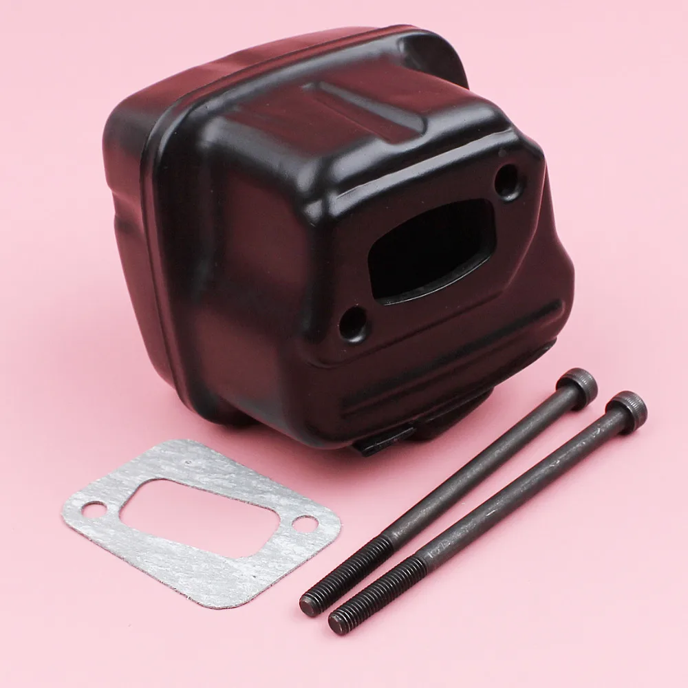 Exhaust Muffler For Husqvarna 350 351 353 345 340 346XP Chainsaw Spare Tool Part Bolts Gasket Kit