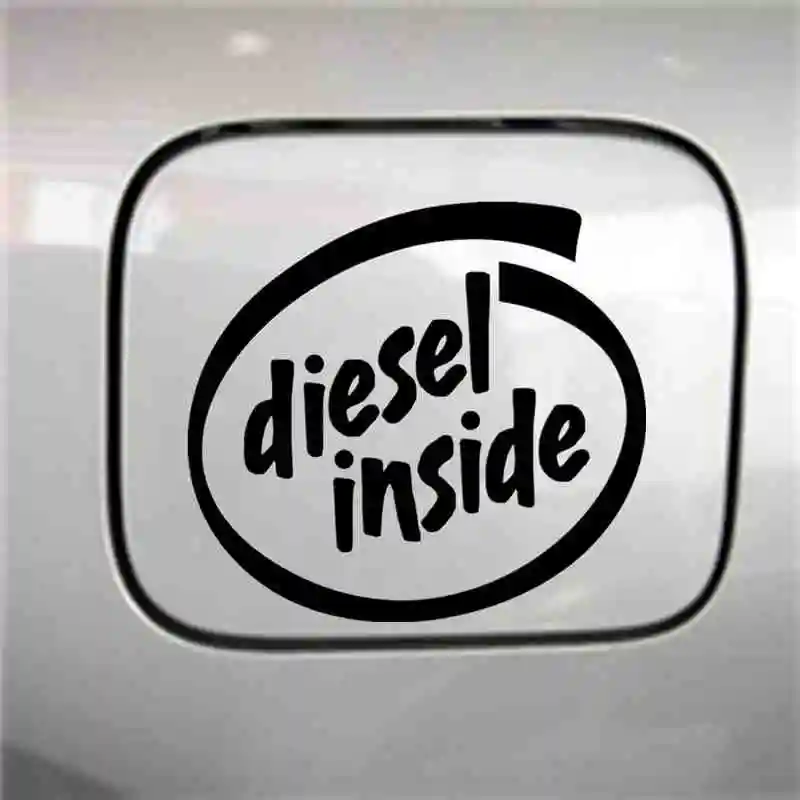 Three Ratels TZ-843 11*12cm 1-5 Pieces Car Sticker Diesel Inside Auto Sticker Car Stickers Removable