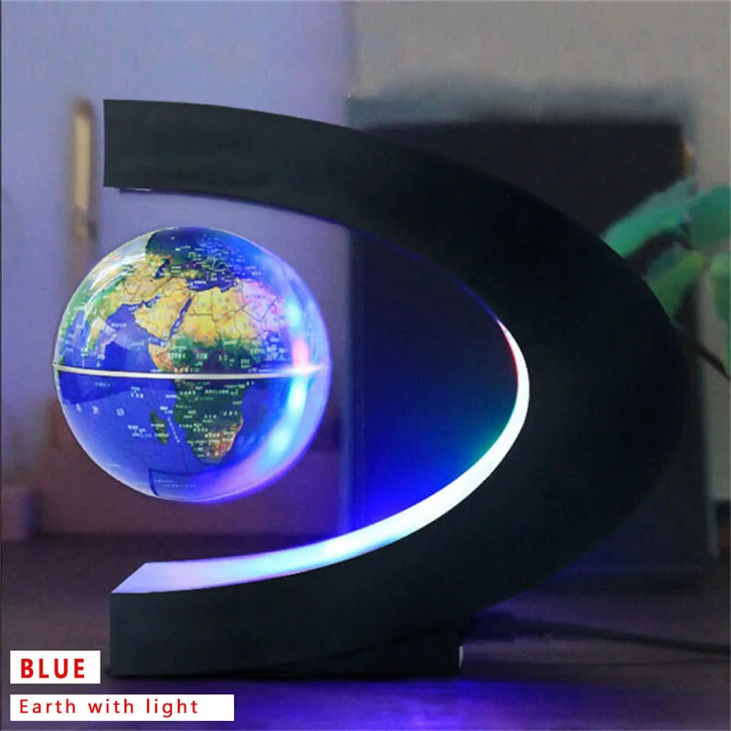 2021 Floating Magnetic Levitation Globe Light World Map Ball Lamp Lighting Office Home Decoration Terrestrial Globe novelty lamp