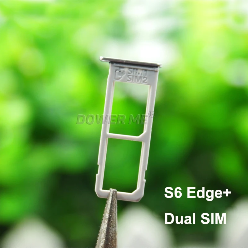 Dower Me OEM SIM Card Tray Holder Slot For Samsung Galaxy S6 Edge Plus G928 Edge+ Single Dual Replacement Part