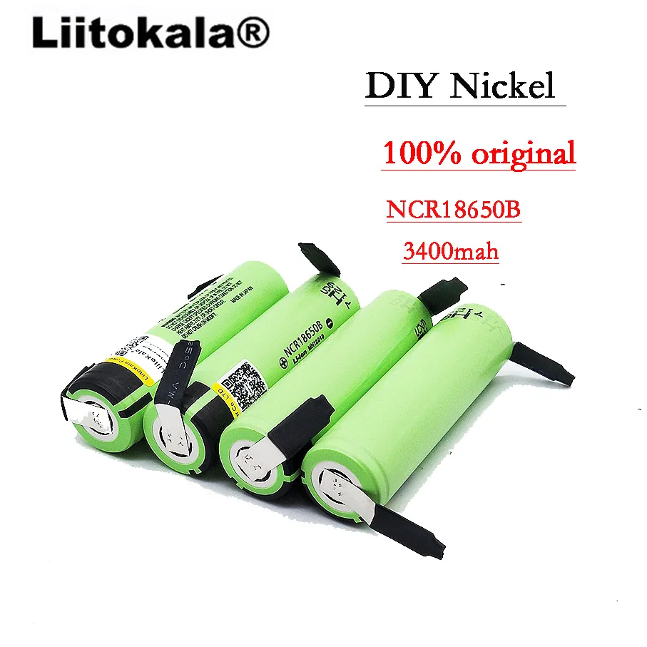 New Original NCR18650B 3.7 v 3400mah 18650 Lithium Rechargeable Battery Welding Nickel Sheet batteries