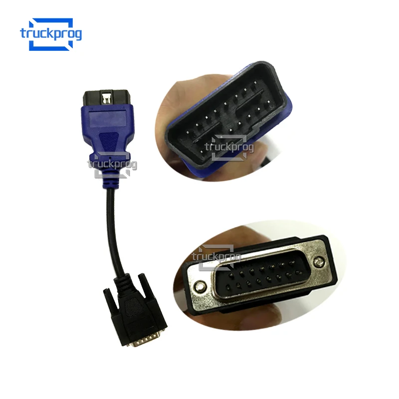 TruckProg OBD 16Pin Cable PN 444009 J1962 for Diesel Truck diagnostic tool USB Link Adapter Diangostic Interface Cable