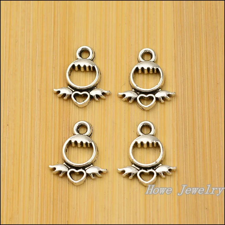 

240 pcs Vintage Charms Angel Pendant Antique silver Fit Bracelets Necklace DIY Metal Jewelry Making