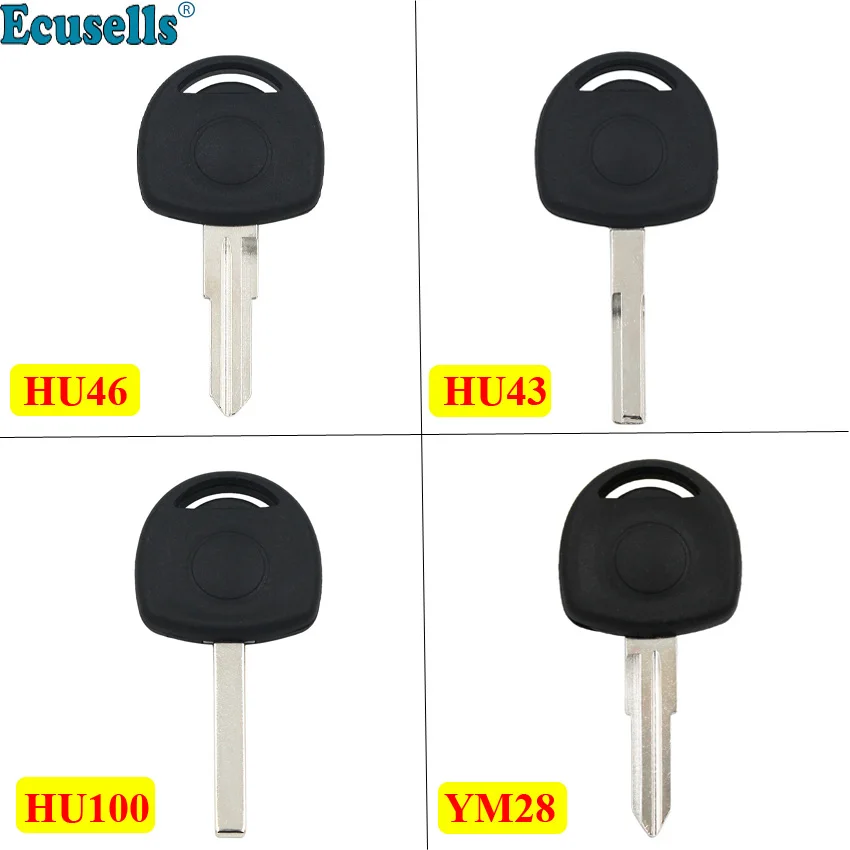 Blank ignition Transponder Key Shell for Opel Vectra Corsa Combo Mevira Tigra with uncut HU43/HU46/HU100/YM28 blade