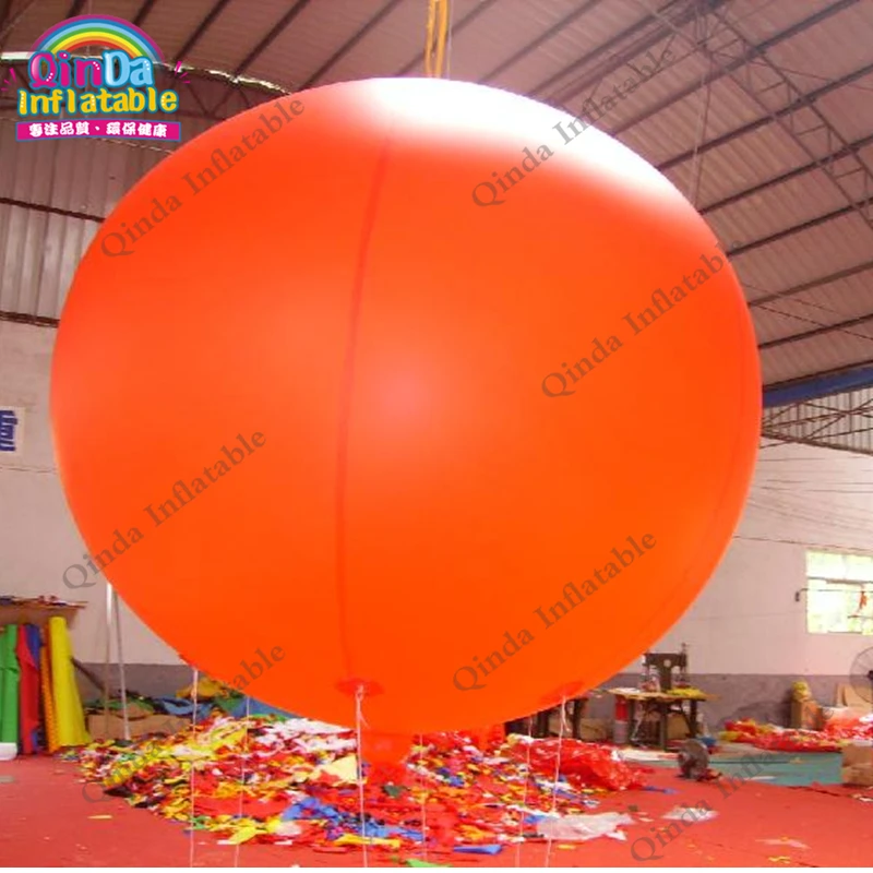 Customized Logo 0.18mm PVC Hulium Gas Balloon,3m Diameter Inflatable Party Balloon