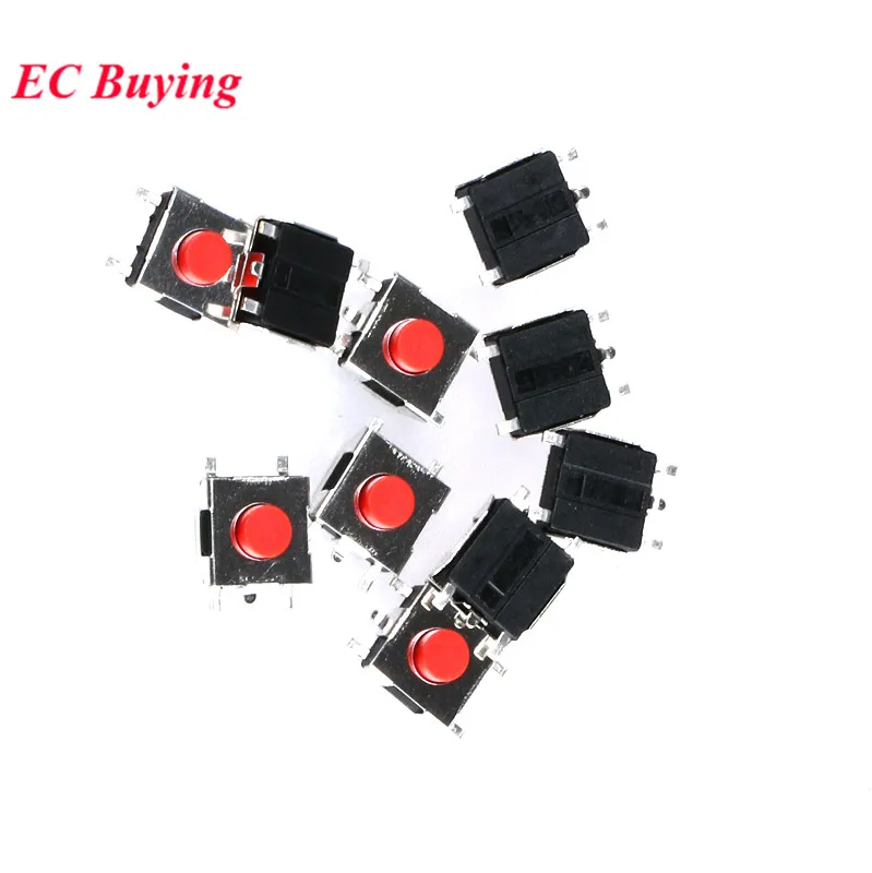 120Pcs/lot Tact Switch Push Button Micro Key Switch Direct Plug-in Self-reset DIP SMD SMT Micro Switch Kit DIY 12 Types*10PCS
