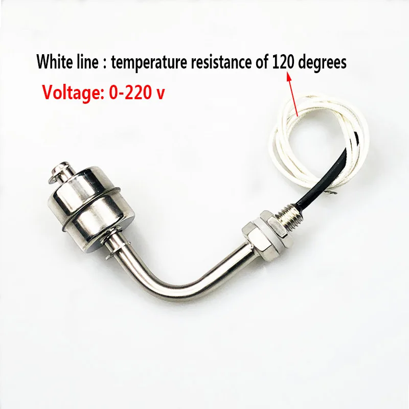 304/316 Red and white Stainless Steel L type Liquid Water Level controller Sensor Internal Float Switch Tank Pool water tower