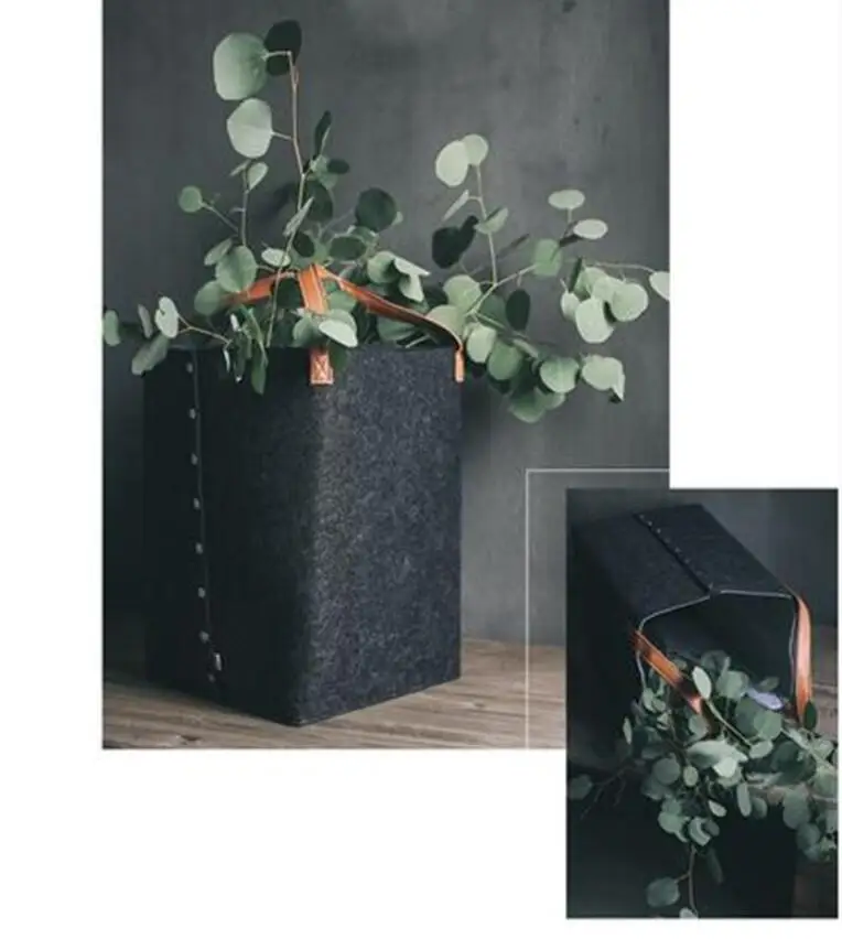 Multi-Functional Felt Storage Basket Laundry Basket Toy Storage Basket Foldable Sundries Storage Box Container Organizer