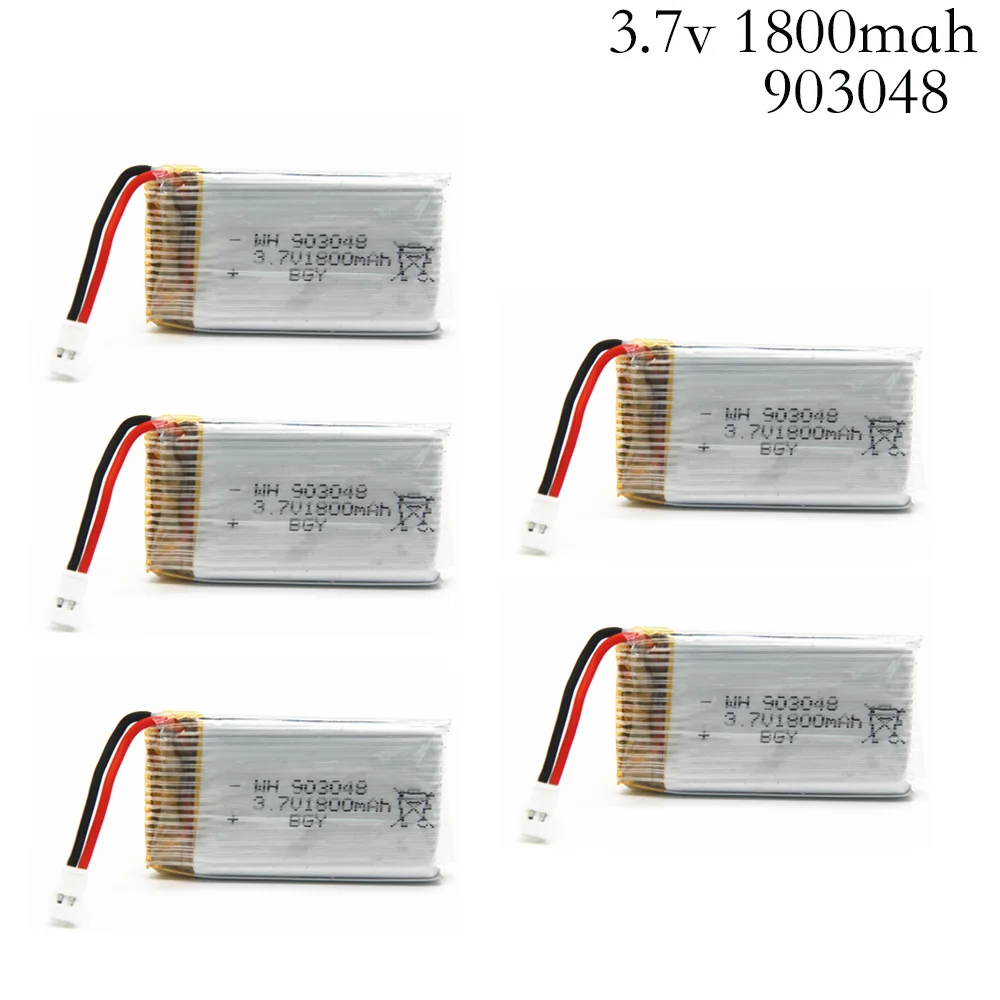 3.7V 1800mAh Lipo Battery RC Quadcopter Toys Accessories Spare Parts For KY601S lipo Battery 3.7 v 1800 mah 903048 lipo battery