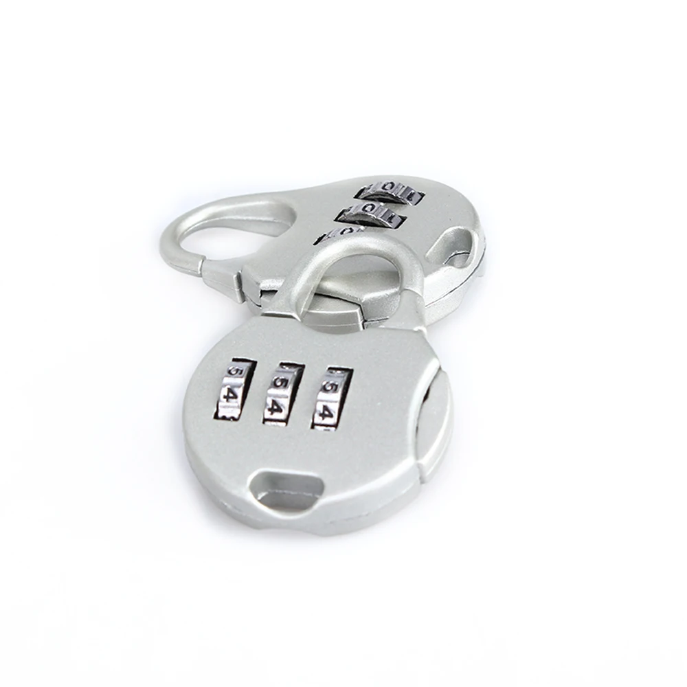 3 Dial Digit Password Lock Combination Suitcase Luggage Metal Code Password Lock Padlock Zinc Alloy  Keyed Padlock