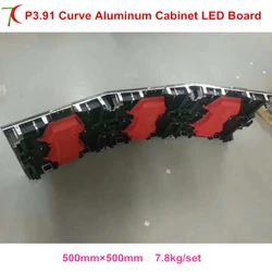 Écran LED P3.91 en aluminium moulé sous pression, courbe de vente, intérieur, couleur, affichage d'armoire de location