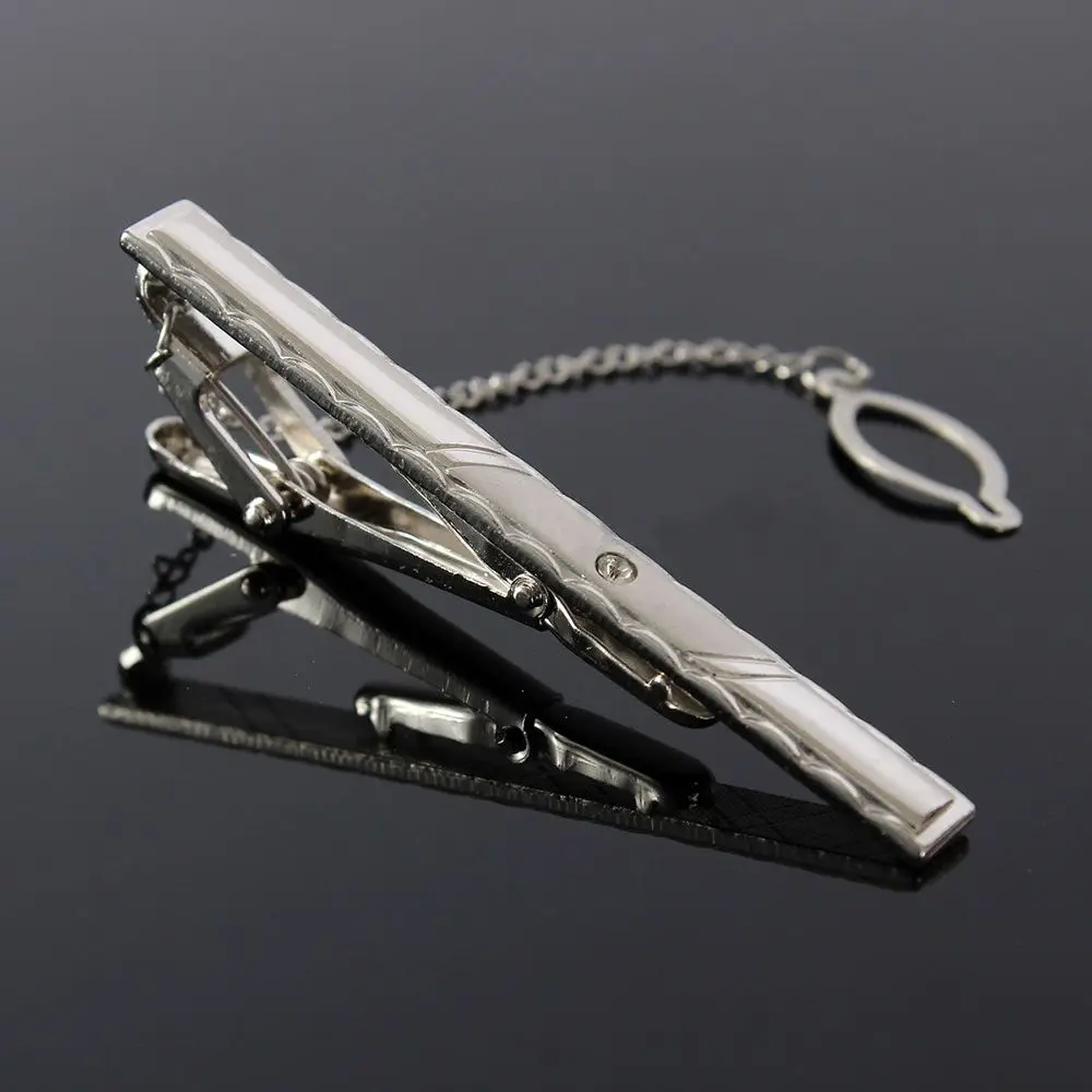 Multi Style Gentleman Silver Metal Simple Necktie Tie Clip Pin Bar Clasp Practical Plain Popular Gifts