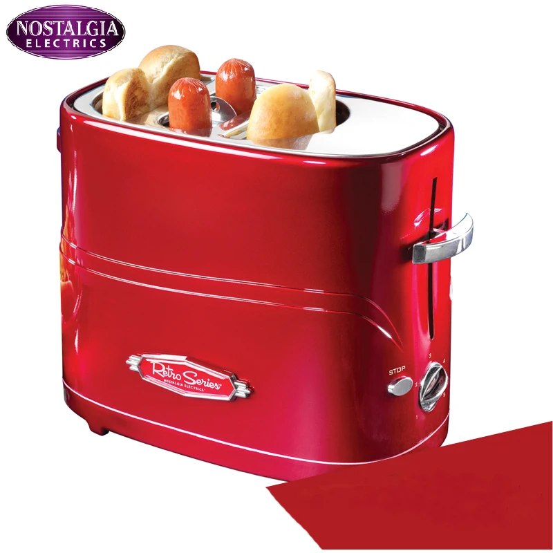 

Household Automatic Breakfast Making Machine American Mini Hot Dog Machine Bread/ Sausage Maker Toast Furnace