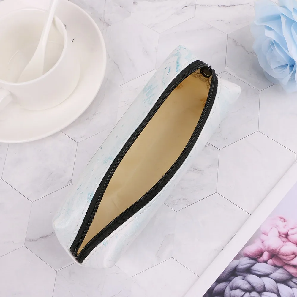 Чехол для карандашей, с мраморным рисунком