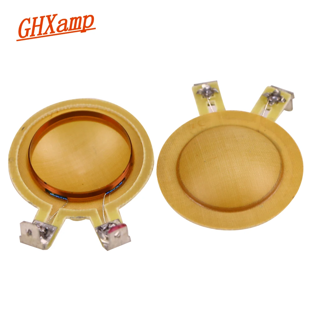 Ghxamp 25.5MM 25.4MM Horn Resin Diaphragm Treble Voice Coil tweeter Film Driver Head speaker Repair 4.1-8OHM Universal 1Pairs
