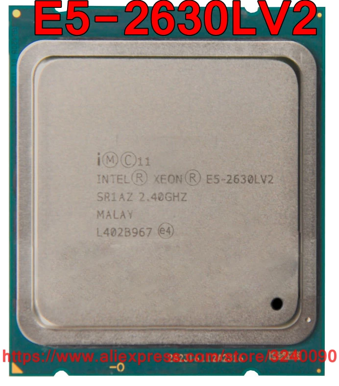 Intel Xeon E5-2630LV2 CPU SR1AZ 2.40GHz 6-Core 15M LGA2011 E5 2630LV2 E5-2630L V2 processor free shipping E5 2630L V2