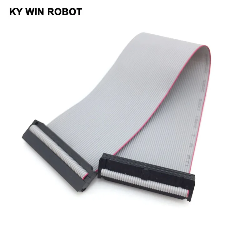40-pinowy kabel płaski GPIO Kabel 250 mm 25 cm 40-żyłowy kabel Szary 40p Rozstaw 2,54 mm dla Raspberry Pi