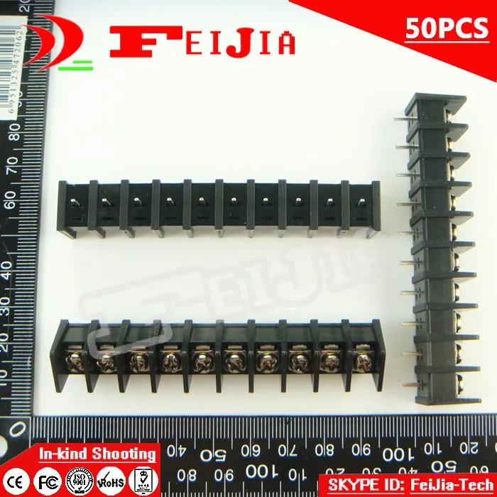 

50PCS 35-8.25-10P / 35 8.25mm 10Pin Barrier Terminal Block Screw Terminal Block Pitch 8.25mm Terminal Block Free Shipping