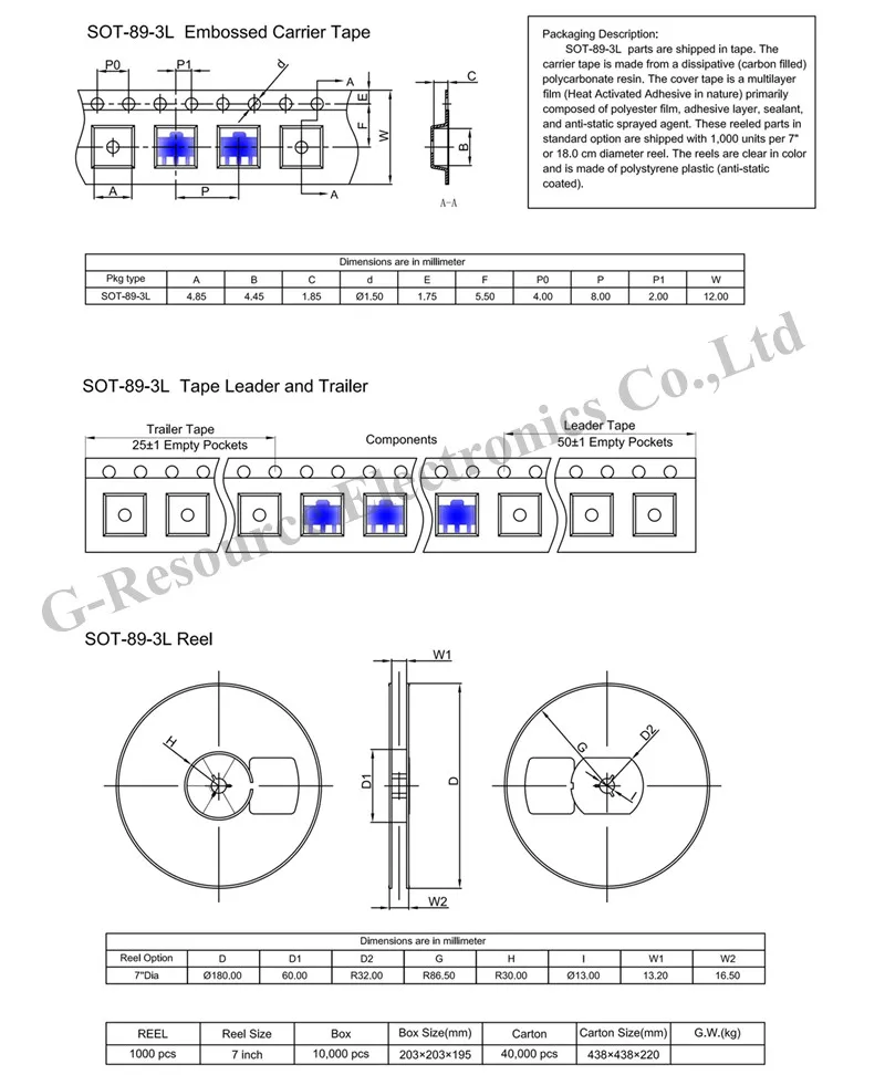 (500 pcs) 79L05 SOT-89 SMD Three-Terminal Positive Voltage Regulator CJ79L05 for Electronics Integrated circuit
