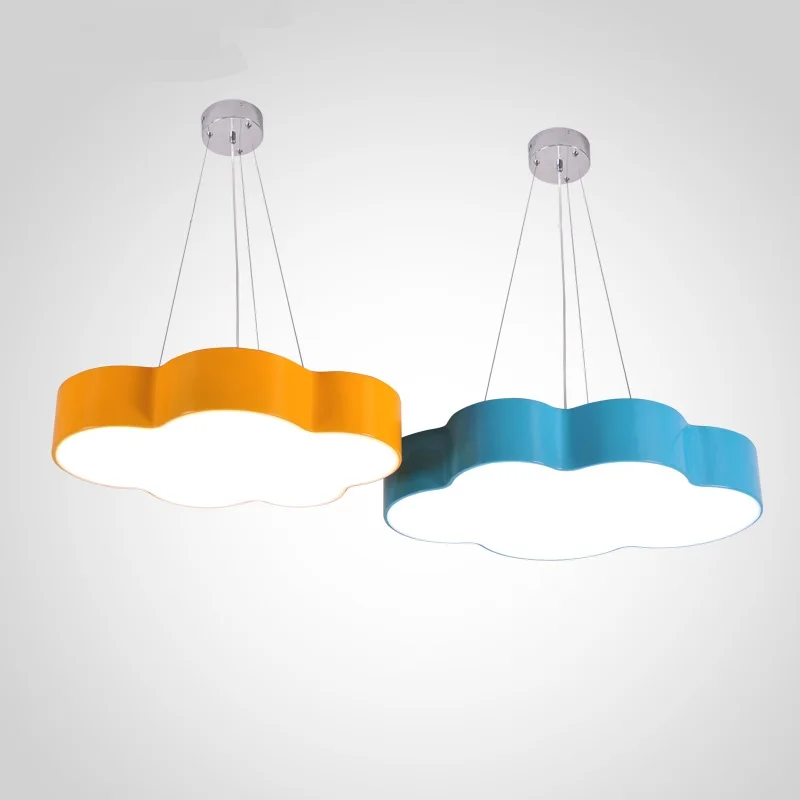 Children lamp color cloud chandelier simple modern led bedroom room lamp creative personality kindergarten playground lamp ET78