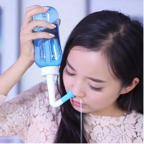 

500ml Nasal Wash Neti Pot Nose Cleaner Bottle Nasal Irrigator Nasal Wash Pot Saline Children Baby allergic rhinitis Nose Care