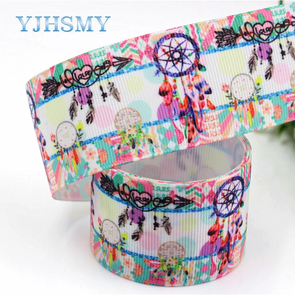 YJHSMY,C-171227-395,38 mm 5 Yards Colorful Cartoon Printed grosgrain ribbon,clothing accessories Webbing,DIY handmade materials