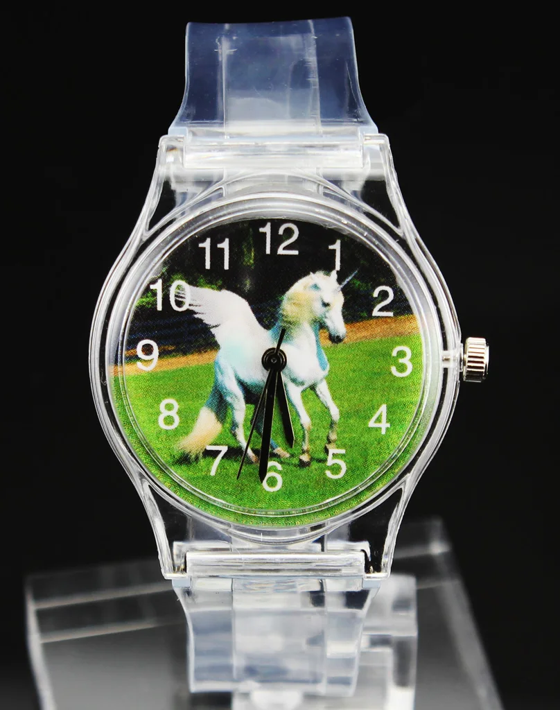 Horse Unicorn Frog Prince Football Rabbit Kangaroo Turtle Elephant Eagle Lizard Butterfly Swan Children Kids Wrist Watch