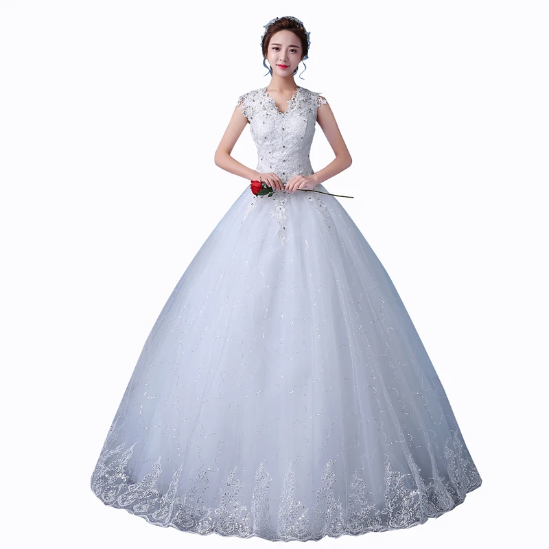 Wedding Dress Bride's Lace Up Ball Gowns Wedding Dresses Women Princess Luxury dress Plus Size