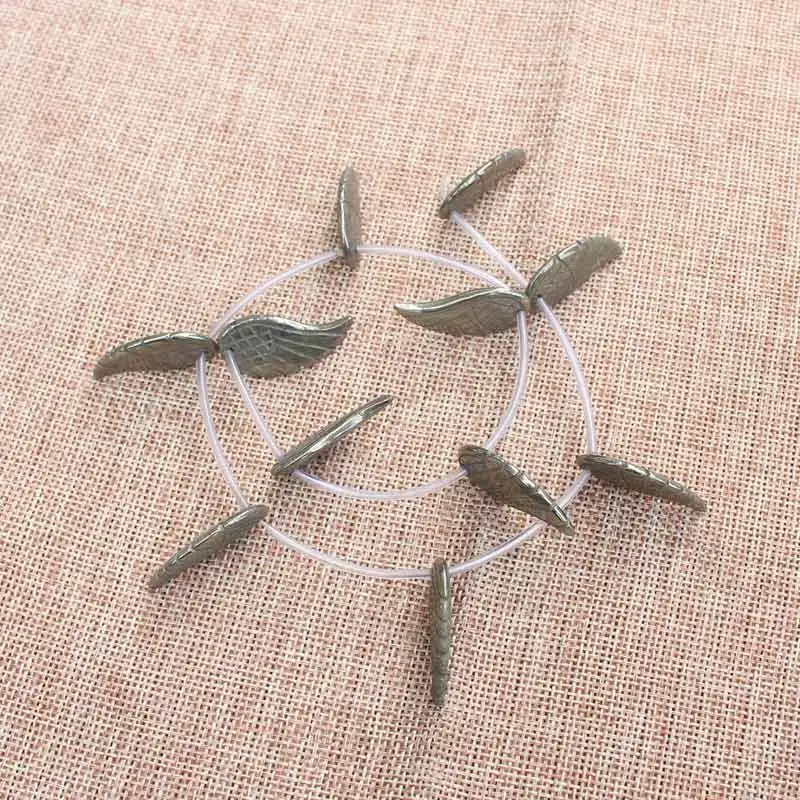 Natural Pyrite 16x30mm Wing shape Beads 11pcs per strand,For DIY Jewelry Making !We provide mixed wholesale for all items!