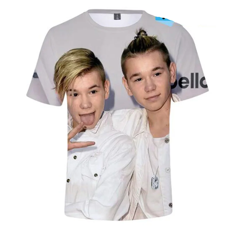 Marcus and Martinus 3D Print T Shirt Cool T-shirt Summer Fashion Short Sleeve Hip Hop Streetwear Oversized TShirt Women