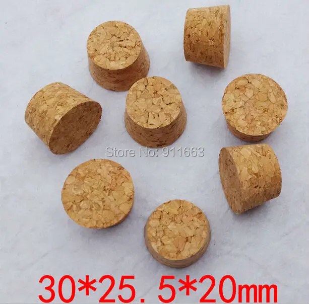 

30mm*25.5mm*20mm size, 100pcs/lot! soft cork stopper for glass bottles,stopper,bung,wooden plug etc.