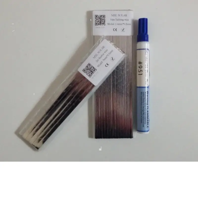 Allmejores Diy Zonnepaneel Lassen Kits 60 W Elektrische Ijzer + 20 Meter Tabben Draad + 2 Meter Busbar draad + Flux Pen
