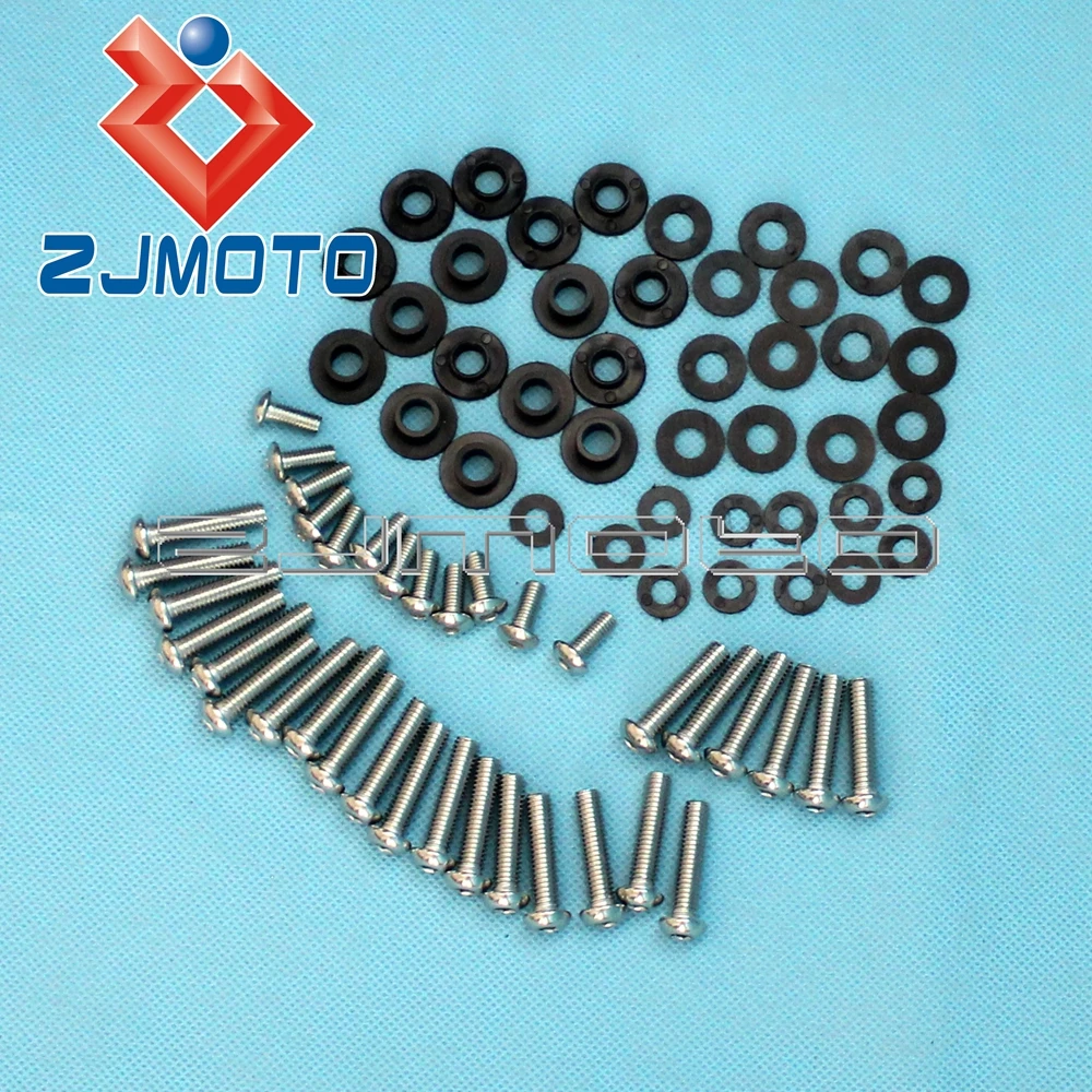 Motorcycle Bodywork Bolt Kit For Yamaha YZF R1 2002-2003 YZF-R1 Fairing Body Mount Hardware Screws Washers Nuts Fixation Kit