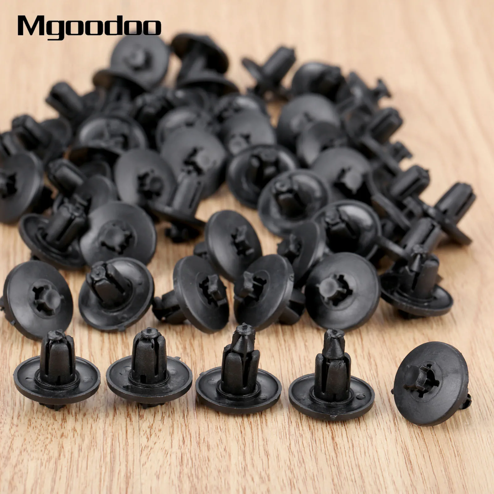 

50Pc Car Wing Board Lining Clip Rivet Automobile Fender Fixed Fastener 8mm Hole For Peugeot 206/307/408 Citroen Triumph/ Sega C2