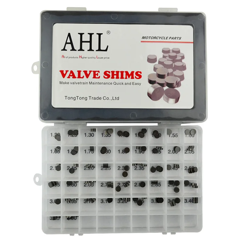 【shin】 141pcs Motorcycle Adjustable 7.48mm Valve Shims Kit for Kawasaki