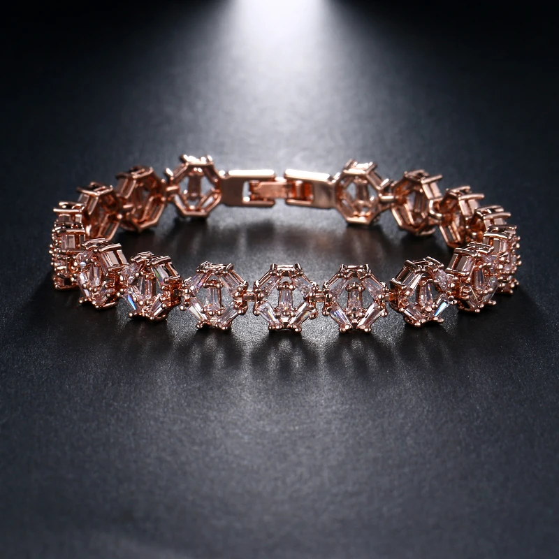 EMMAYA New Gold color Jewelry Crystal Zircon Bracelet Unique Design Bracelets for Women Fashion Friendship Bracelets