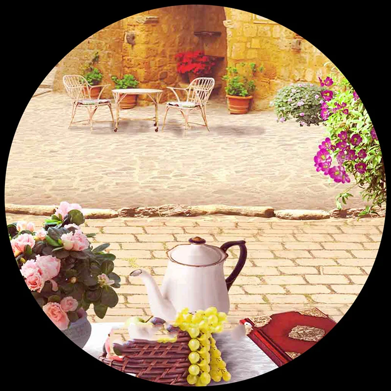 Custom 3D Mural Wallpaper European Town Pastoral City Landscape Nature Photo Wall Murals Cafe Restaurant Backdrop Wall Paper 3 D