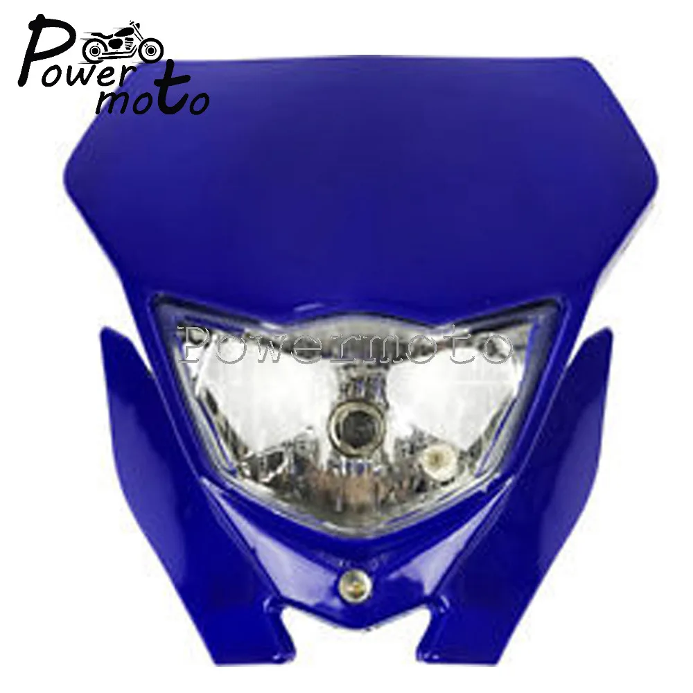 Dirt Pit Bike 12v 35w Headlights Motocross Headlamp Mask for Yamaha TTR WR YZ WRF 85/110/125/125R/250/250X/250R/426/450/450X