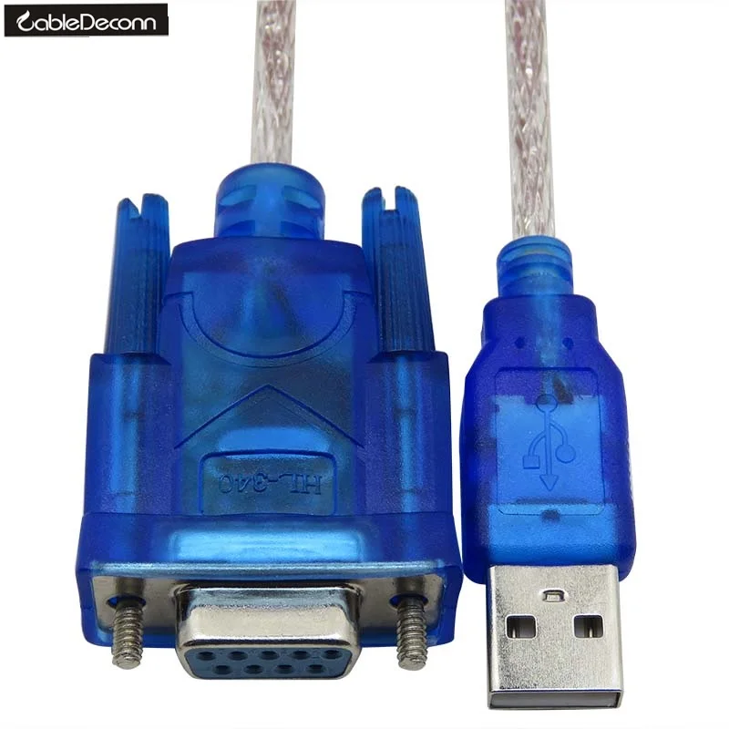 USB to RS232 Female Male Cable USB to Serial Port 9 Holes USB to DB9 Female