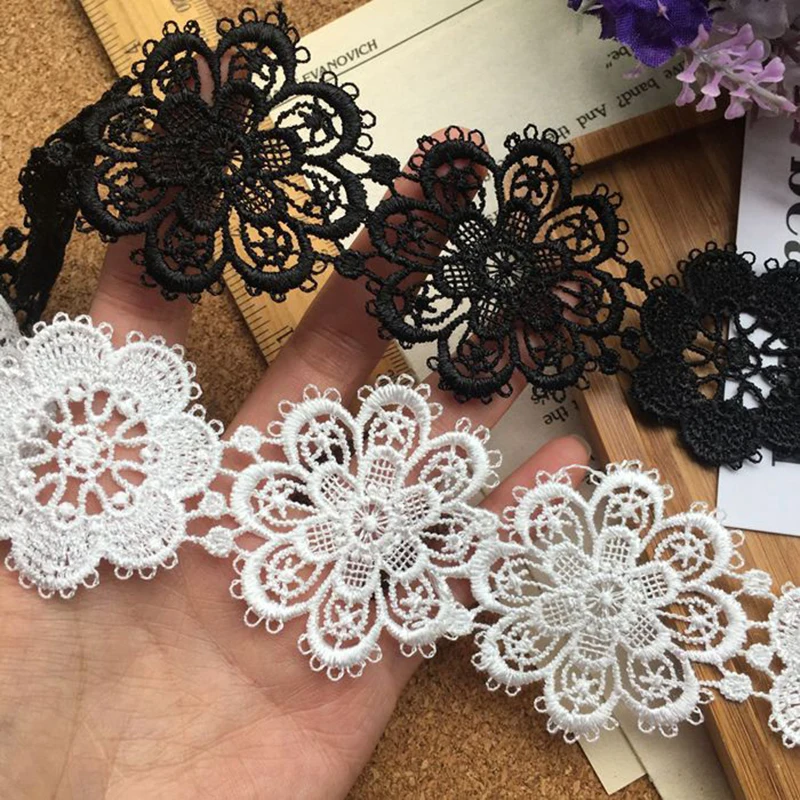 

Flowers Lace Ribbon for DIY Patchwork Dress, Needlework Sewing Accessories, Sewing Flowers Material, 70Yards, 5cm, 532