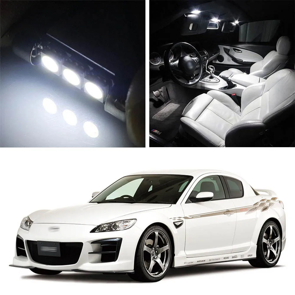 

Canbus LED Lamp Interior Map Dome Trunk Plate Light Bulbs For Mazda RX-8 RX8 2004-2011