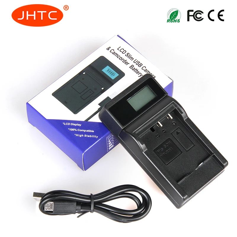 JHTC NP-BN1 NP BN1 LCD USB Battery Charger for Sony Cyber-shot DSC-W510 W520 W530 W550 W560 W570 W580 W610 WX5 WX7