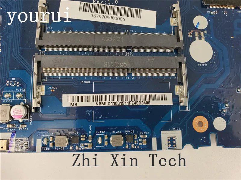 yourui Z5WAK LA-B222P  NBMLD11001  mainboard For Acer Aspire E5-551 Laptop Motherboard A8-7100 1.8GHz Test work 100% original