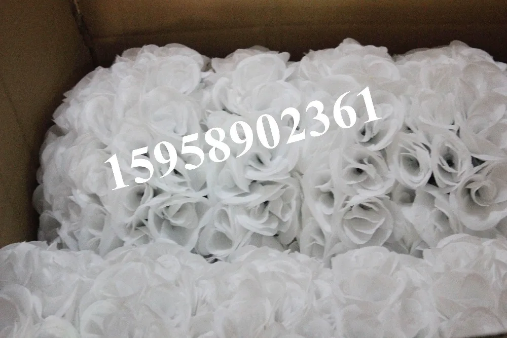 SPR 40cm plastic center white artificial flowers ball,wedding flower,holiday decoration